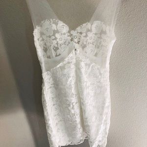 Lace White Dress.